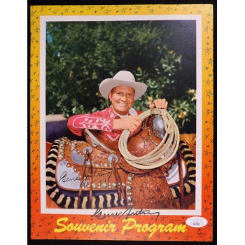Gene Autry Actor Singer Signed Souvenir Program JSA Authenticated