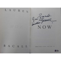 Lauren Bacall Now Signed First Edition Hardcover Book Beckett Authenticated BAS