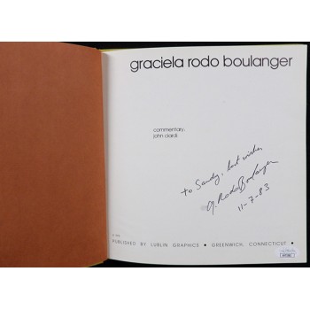 Graciela Rodo Boulanger Artist Signed Hardcover Book JSA Authenticated