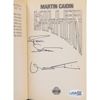 Martin Caidin Signed Killer Station Book JSA Authenticated Personalized