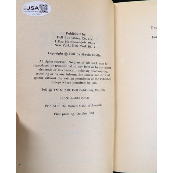 Martin Caidin Signed ManFac Book JSA Authenticated Personalized