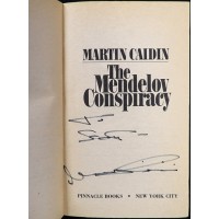 Martin Caidin Signed The Mendelov Conspiracy Book JSA Authenticated Personalized