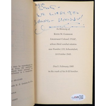 Martin Caidin Signed Black Thursday Book JSA Authenticated Personalized