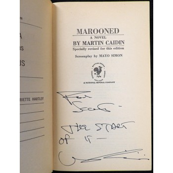 Martin Caidin Signed Marooned Book JSA Authenticated Personalized