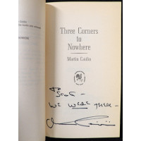 Martin Caidin Signed Three Corners To Nowhere Book JSA Authentic Personalized