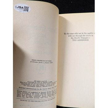 Martin Caidin Signed Three Corners To Nowhere Book JSA Authentic Personalized