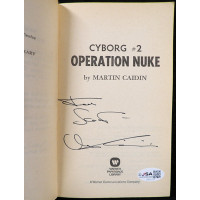 Martin Caidin Signed Cyborg #2 Operation Nuke Book JSA Authentic Personalized