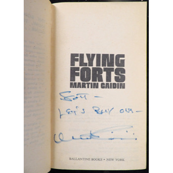 Martin Caidin Signed Flying Forts Softcover Book JSA Authenticated Personalized