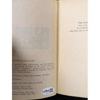 Martin Caidin Signed Flying Forts Softcover Book JSA Authenticated Personalized