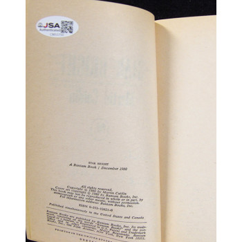 Martin Caidin Signed Star Bright Softcover Book JSA Authenticated Personalized