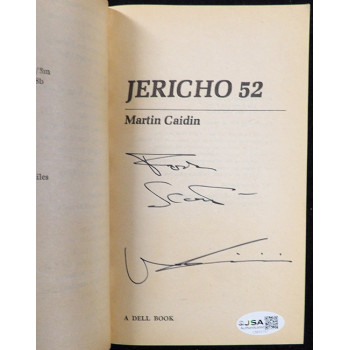 Martin Caidin Signed Jericho 52 Softcover Book JSA Authenticated Personalized