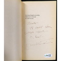 Martin Caidin Signed Jericho 52 Softcover Book JSA Authenticated Personalized