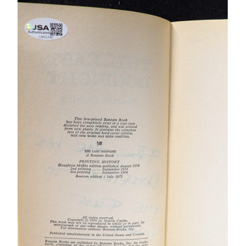Martin Caidin Signed The Last Dogfight Softcover Book JSA Authenticated