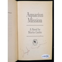 Martin Caidin Signed Aquarius Mission Book JSA Authenticated Light Signature