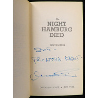 Martin Caidin Signed The Night Hamburg Died Softcover Book JSA Auth Personalized