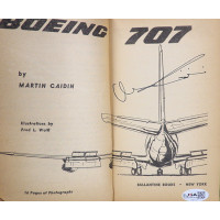 Martin Caidin Signed Boeing 707 Softcover Book JSA Authenticated