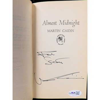 Martin Caidin Signed Almost Midnight Softcover Book JSA Authentic Personalized