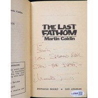 Martin Caidin Signed The Last Fathom Book JSA Authenticated Personalized