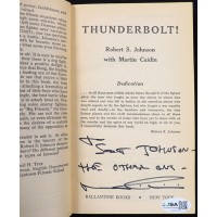 Martin Caidin Signed Thunderbolt Book JSA Authenticated