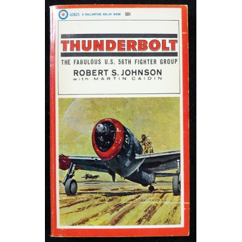 Martin Caidin Signed Thunderbolt Book JSA Authenticated
