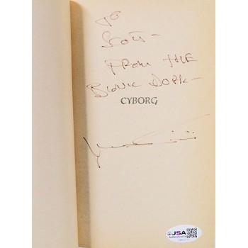Martin Caidin Signed Cyborg Softcover Book JSA Authenticated Personalized