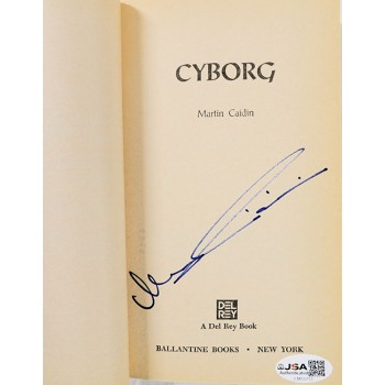 Martin Caidin Signed Cyborg Softcover Book JSA Authenticated