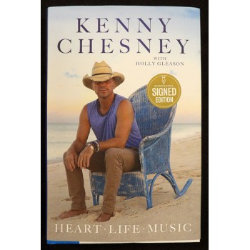 Kenny Chesney Signed Heart Life Music First Edition HC Book JSA Authenticated