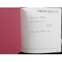 Michel Delacroix Painter Signed Hardcover Book JSA Authenticated