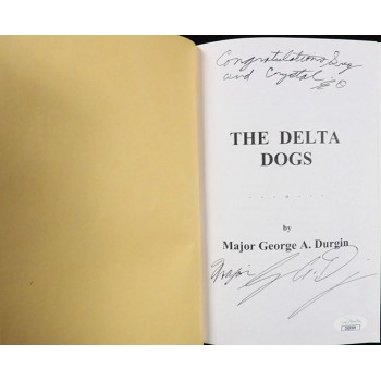 George Durgin Signed The Delta Dogs Hardcover Book JSA Authenticated