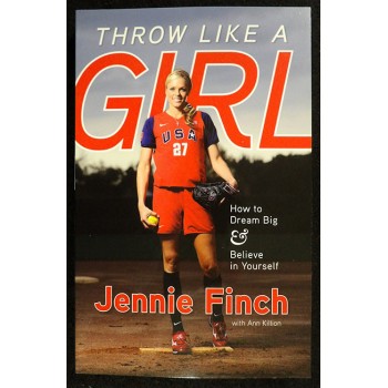 Jennie Finch USA Softball Signed Throw Like A Girl Book JSA Authenticated
