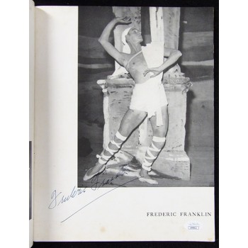 Frederic Franklin Ballet Dancer Signed Ballets Russes Program JSA Authenticated