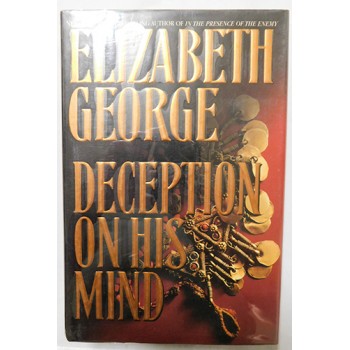 Elizabeth George Signed Deception On His Mind 1st Edition Book JSA Authenticated