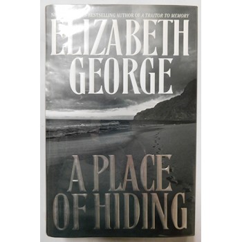 Elizabeth George Signed A Place of Hiding First Edition Book JSA Authenticated