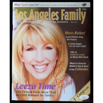 Leeza Gibbons Talk Show Host Signed Los Angeles Family Magazine JSA Authentic