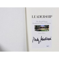 Rudy Giuliani Signed Leadership 1st Edition Hardcover Book JSA Authenticated