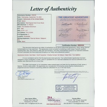 The Greatest Adventure Signed LE Book By 6 NASA Astronauts JSA Authenticated