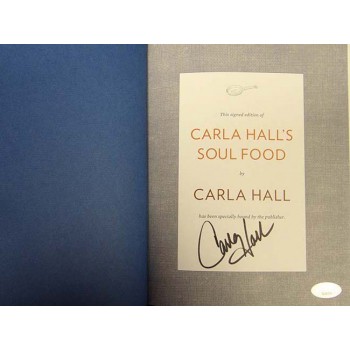 Carla Hall Signed Soul Food First Edition Hardcover Book JSA Authenticated