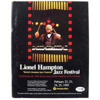 Lionel Hampton Big Band Musician Signed Jazz Festival Program JSA Authenticated
