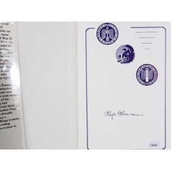 Hajo Herrmann Signed Eagle's Wings Hardcover Book JSA Authenticated