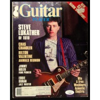 Steve Lukather TOTO Guitarist Signed Guitar Player Magazine JSA Authenticated