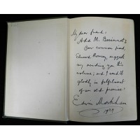 Edwin Markham Signed Shoes of Happiness and Other Poems Book JSA Authenticated