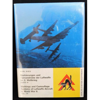 Markings and Camouflage Signed Book by 4 German Aces Schuck Spate JSA Authentic