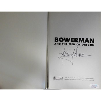 Kenny Moore Bowerman And The Men of Oregon Signed Hardcover Book JSA Authentic