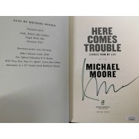 Michael Moore Signed Here Comes Trouble First Edition Hardcover Book JSA Authen