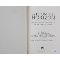 Richard Myers Signed Eyes On The Horizon 1st Edition Hardcover Book JSA Authen