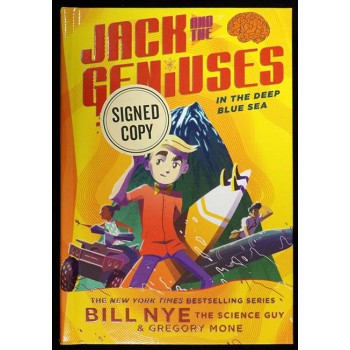 Bill Nye Signed Jack And The Geniuses In The Deep Blue Sea Hardcover Book JSA