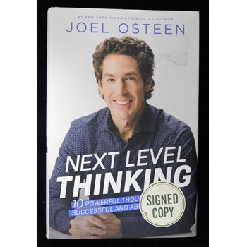 Joel Osteen Signed Next Level Thinking 1st Edition Hardcover Book JSA Authentic