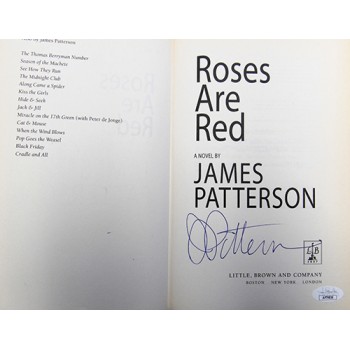 James Patterson Signed Roses Are Red 1st Ed Hardcover Book JSA Authenticated