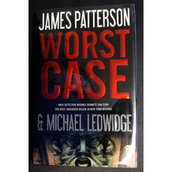 James Patterson Signed Worst Case 1st Ed Hardcover Book JSA Authenticated