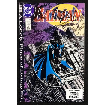 George Perez Signed Batman A Lonely Place of Dying DC Comic #440 JSA Authentic